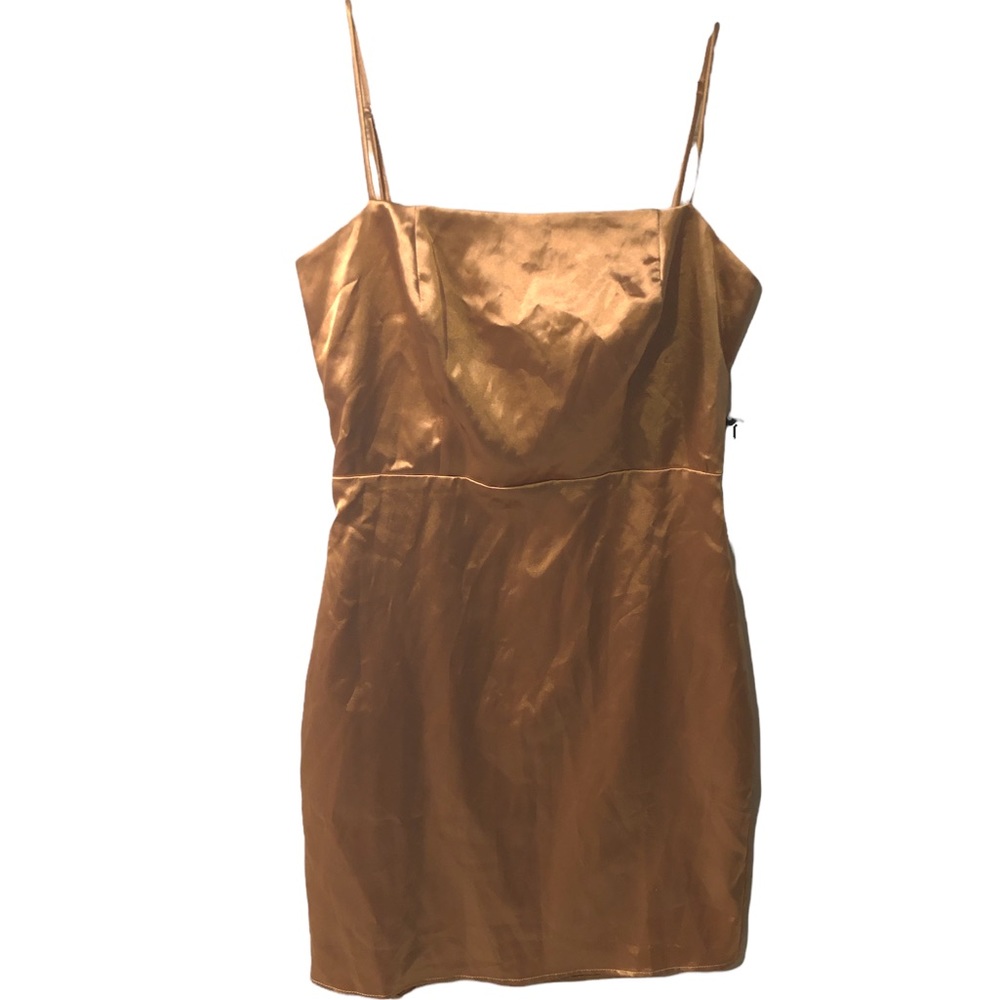 Lulu’s gold minidress  Sz S NWT